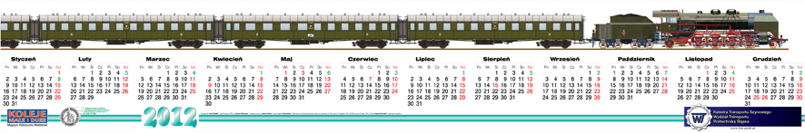 Kalendarz Koleje Małe i Duże 2012 r.